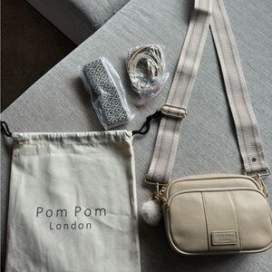 Pom Pom of London Mayfair Crossbody leather bag